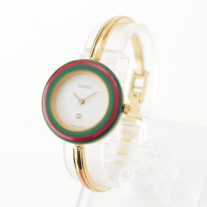 Gucci Change Bezel 11 Pieces Watch Quartz White Dial Gold — view 3