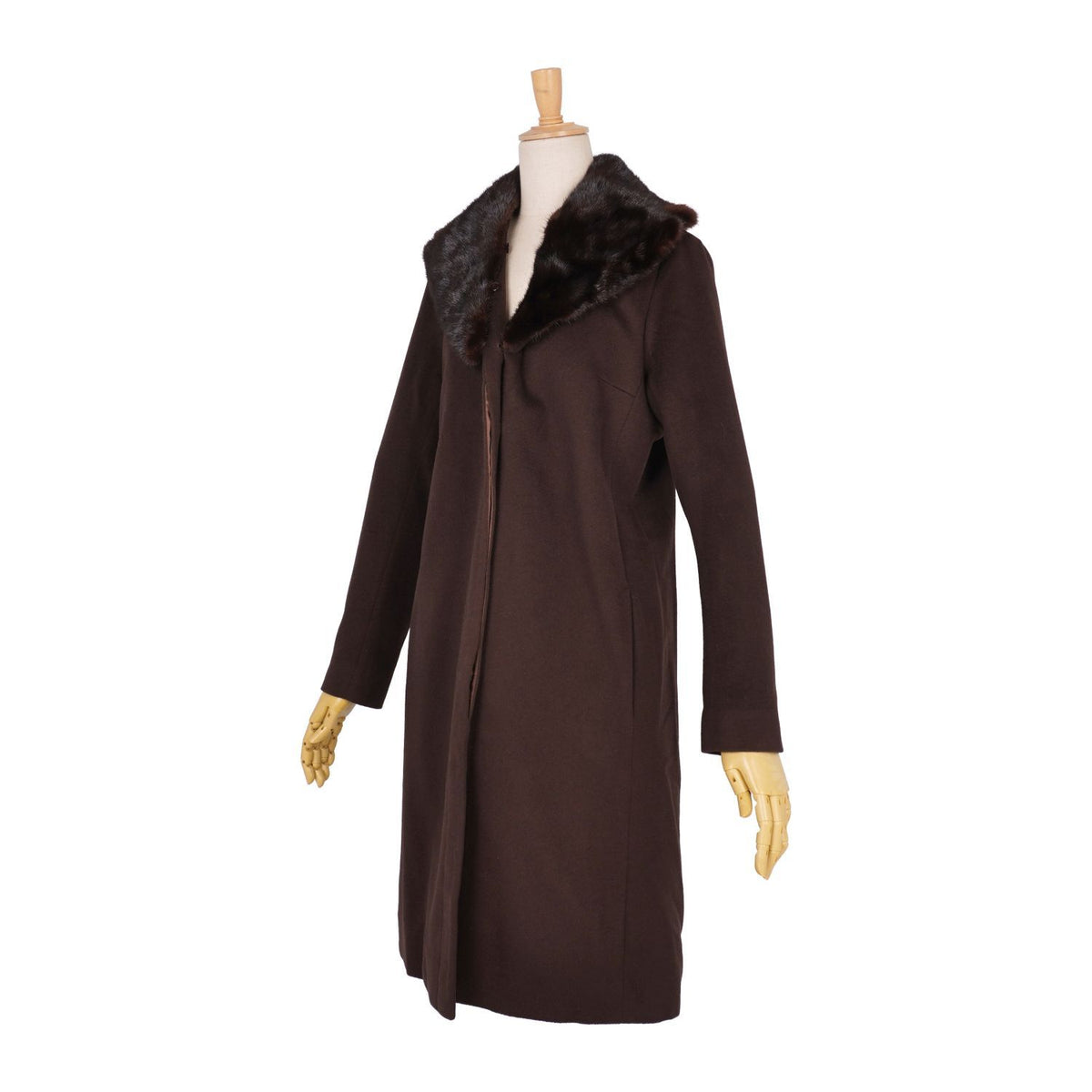 Celine Coat Long Mink Wool Cashmi — view 5