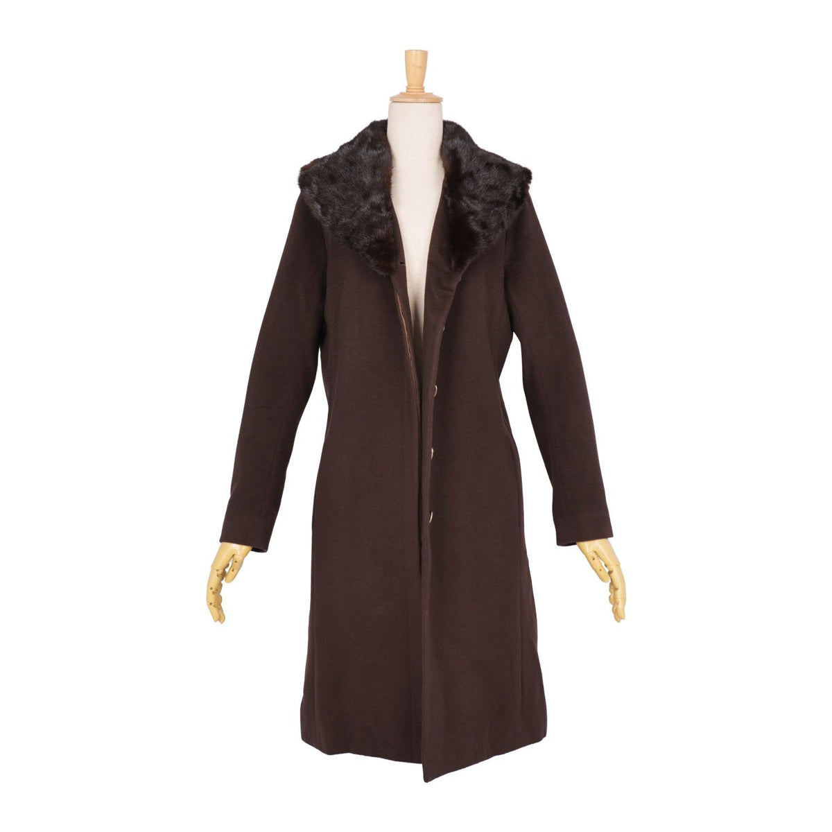 Celine Coat Long Mink Wool Cashmi — view 4