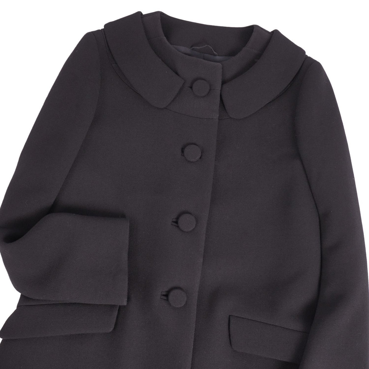 Prada Coat Wool Black — view 2