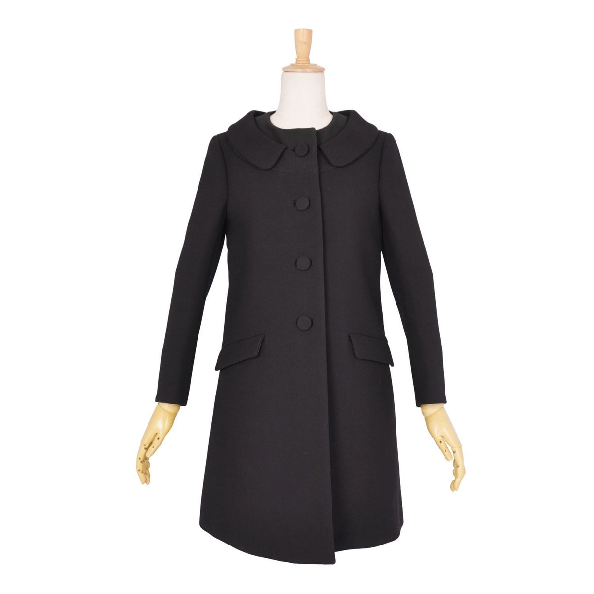 Prada Coat Wool Black — view 3