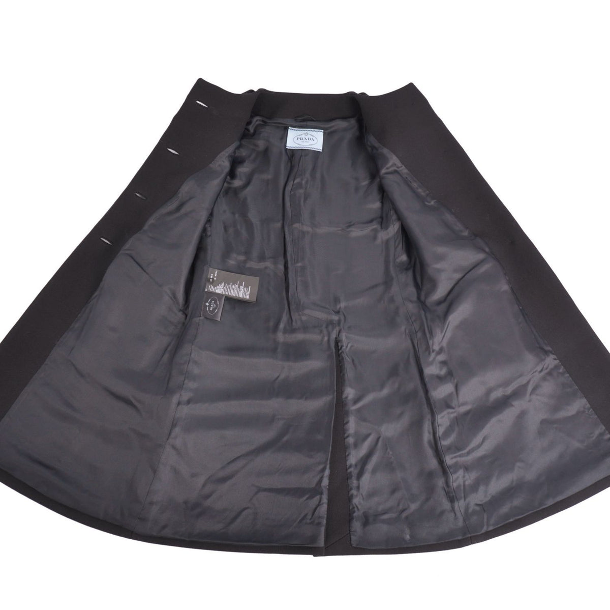 Prada Coat Wool Black — view 7