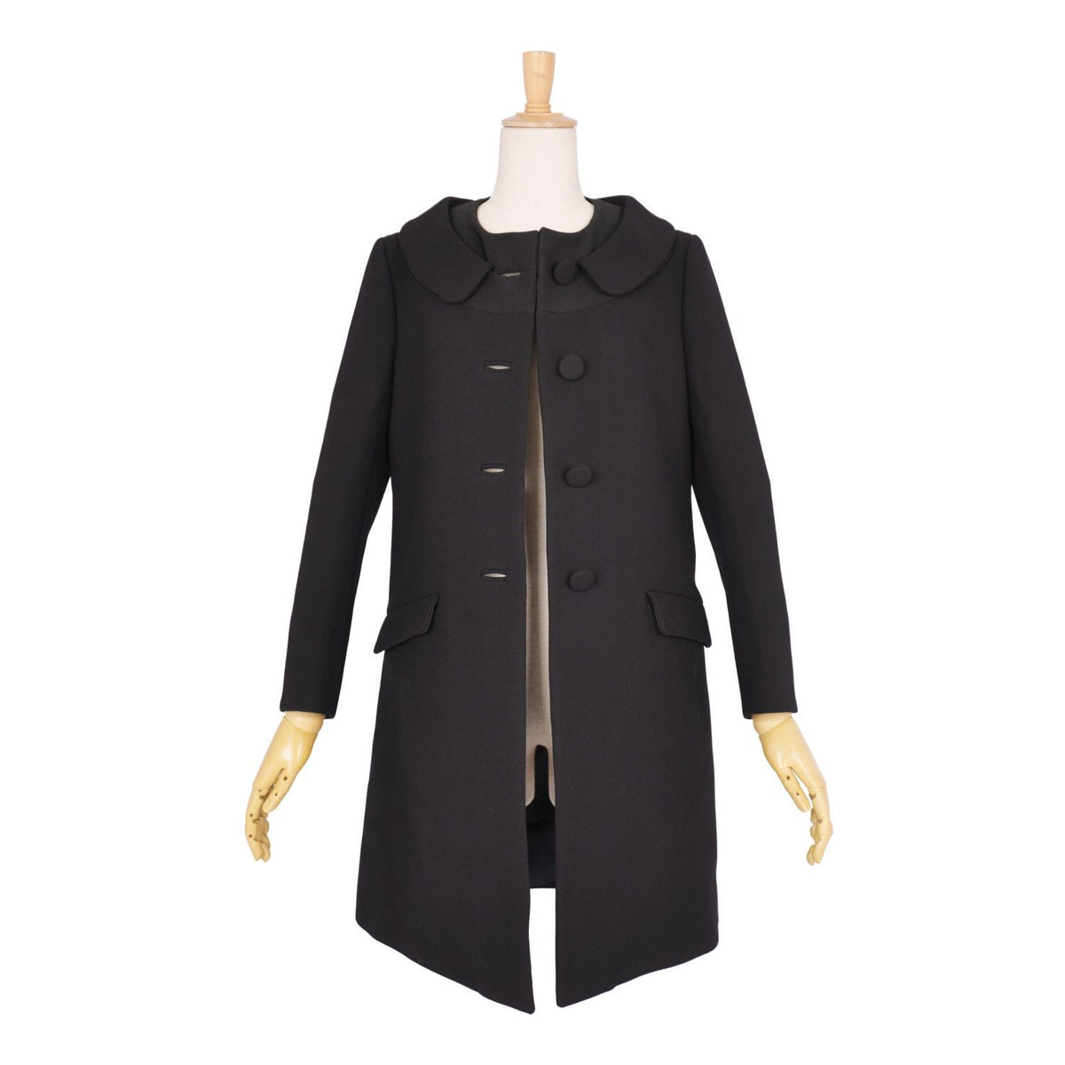 Prada Coat Wool Black — view 4