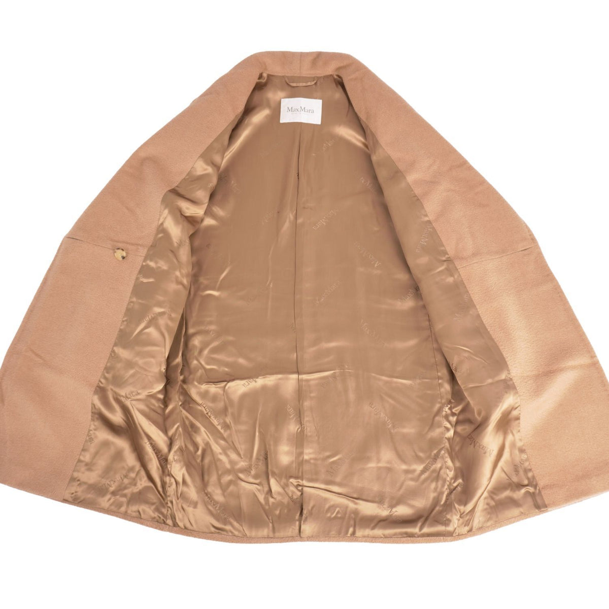 Max Mara White Tag Coat Double Breasted Camel — view 7
