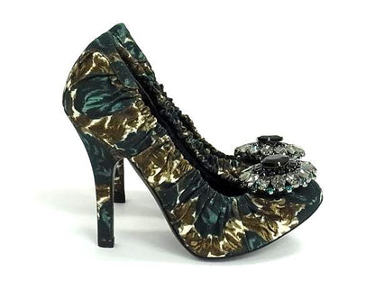 Dolce & Gabbana Canvas Pumps Shoes Green — view 2