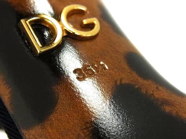Dolce & Gabbana Rose Applique Leopard Velour Shoes Brown — view 5