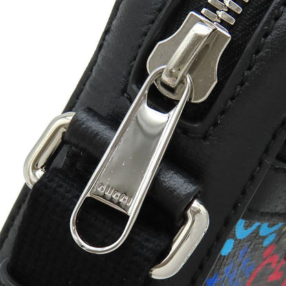 Gucci Shoulder Bag GG Supreme Canvas Leather Multicolor Black Silver — view 5