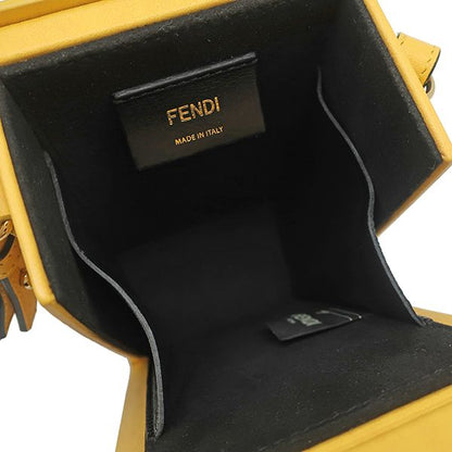 Fendi Shoulder Bag Box Leather Yellow Gold Box — view 8