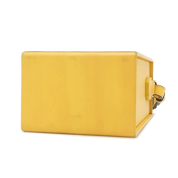 Fendi Shoulder Bag Box Leather Yellow Gold Box — view 3