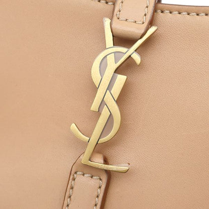 Saint Laurent Handbag le Cassette Calfskin Beige Gold le 5 a 7 Mini One Handle — view 8