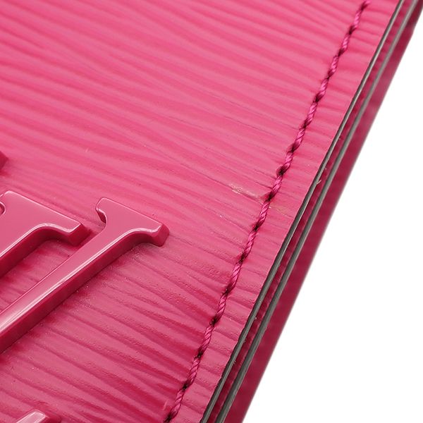 Louis Vuitton Bag Epi Cles Lee Hot Pink Silver Shoulder Handbag — view 5