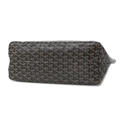 Goyard Tote Bag Saint Louis PM Canvas Din Chevroche Black Silver Reversible — view 3