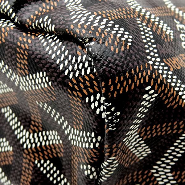 Goyard Tote Bag Saint Louis PM Canvas Din Chevroche Black Silver Reversible — view 4