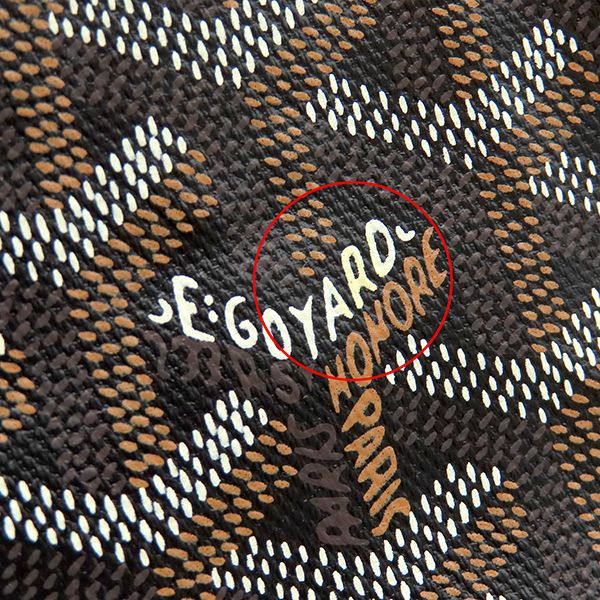 Goyard Tote Bag Saint Louis GM Canvas Din Chevroche Black Silver Reversible — view 5