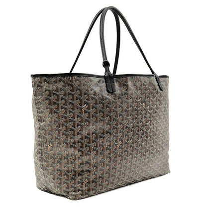Goyard Tote Bag Saint Louis GM Canvas Din Chevroche Black Silver Reversible — view 2