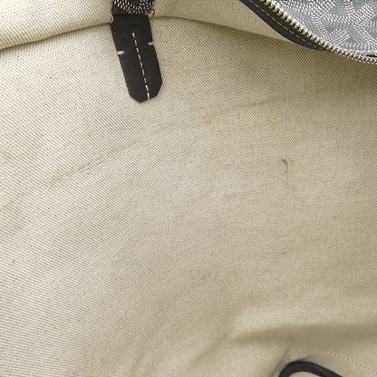 Goyard Tote Bag Artois MM Canvas Din Chevroche Gray Silver Herringbone — view 8