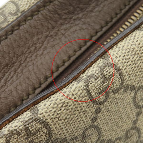 Gucci Shoulder Bag Neo Vintage GG Supreme Canvas Leather Matte Gold — view 6