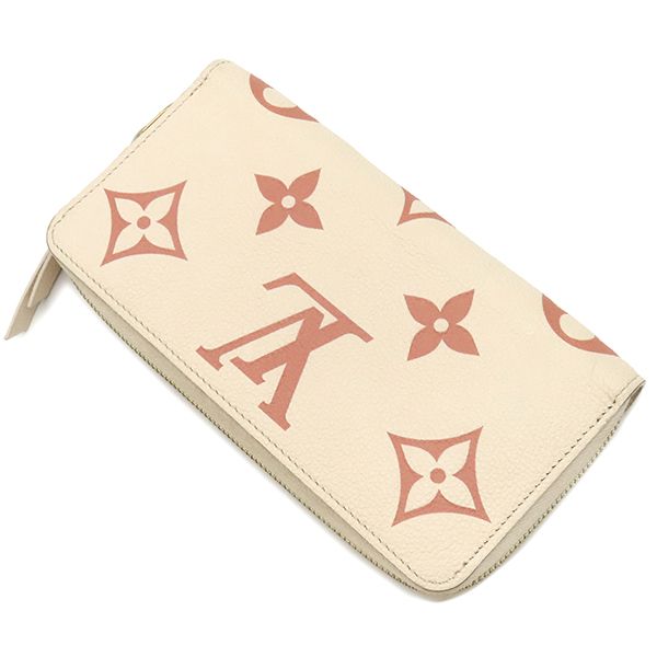 Louis Vuitton Wallet Zippy Monogram Empreinte Bicolor Leather Cream Rose — view 2