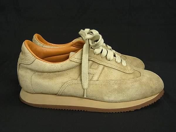Hermes Quick Suede Shoes Beige — view 2