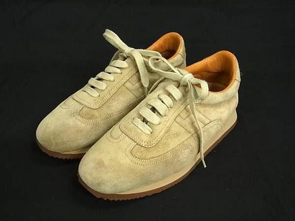 Hermes Quick Suede Shoes Beige