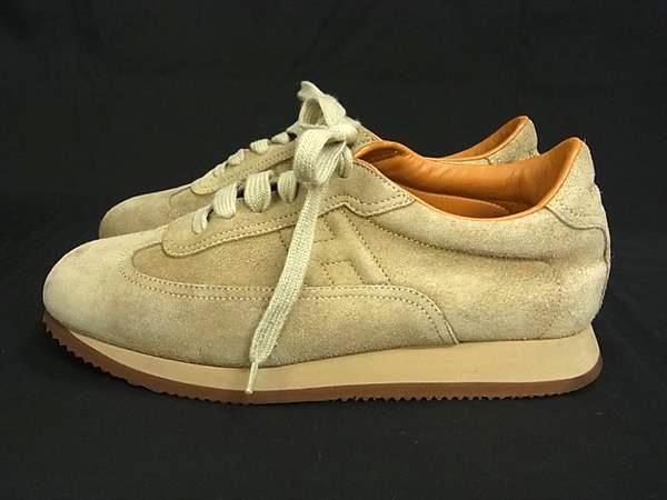 Hermes Quick Suede Shoes Beige — view 3