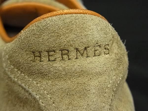 Hermes Quick Suede Shoes Beige — view 6