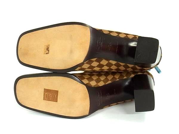 Louis Vuitton Damier Calf Hair Short Boots 36 Shoes Brown — view 4