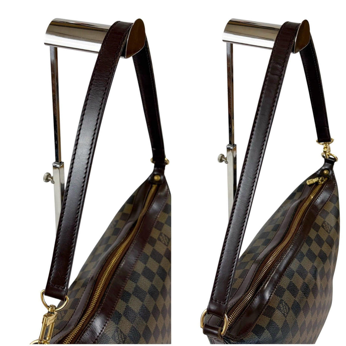 Louis Vuitton Illovo MM Pouch Damier Leather Brown — view 7