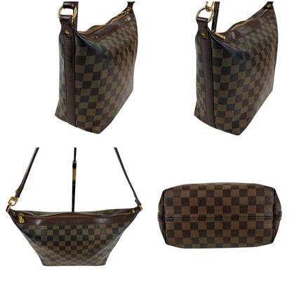 Louis Vuitton Illovo MM Pouch Damier Leather Brown — view 4