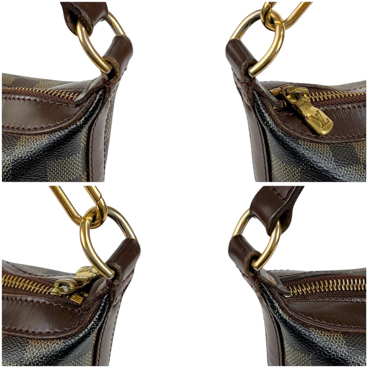 Louis Vuitton Illovo MM Pouch Damier Leather Brown — view 5