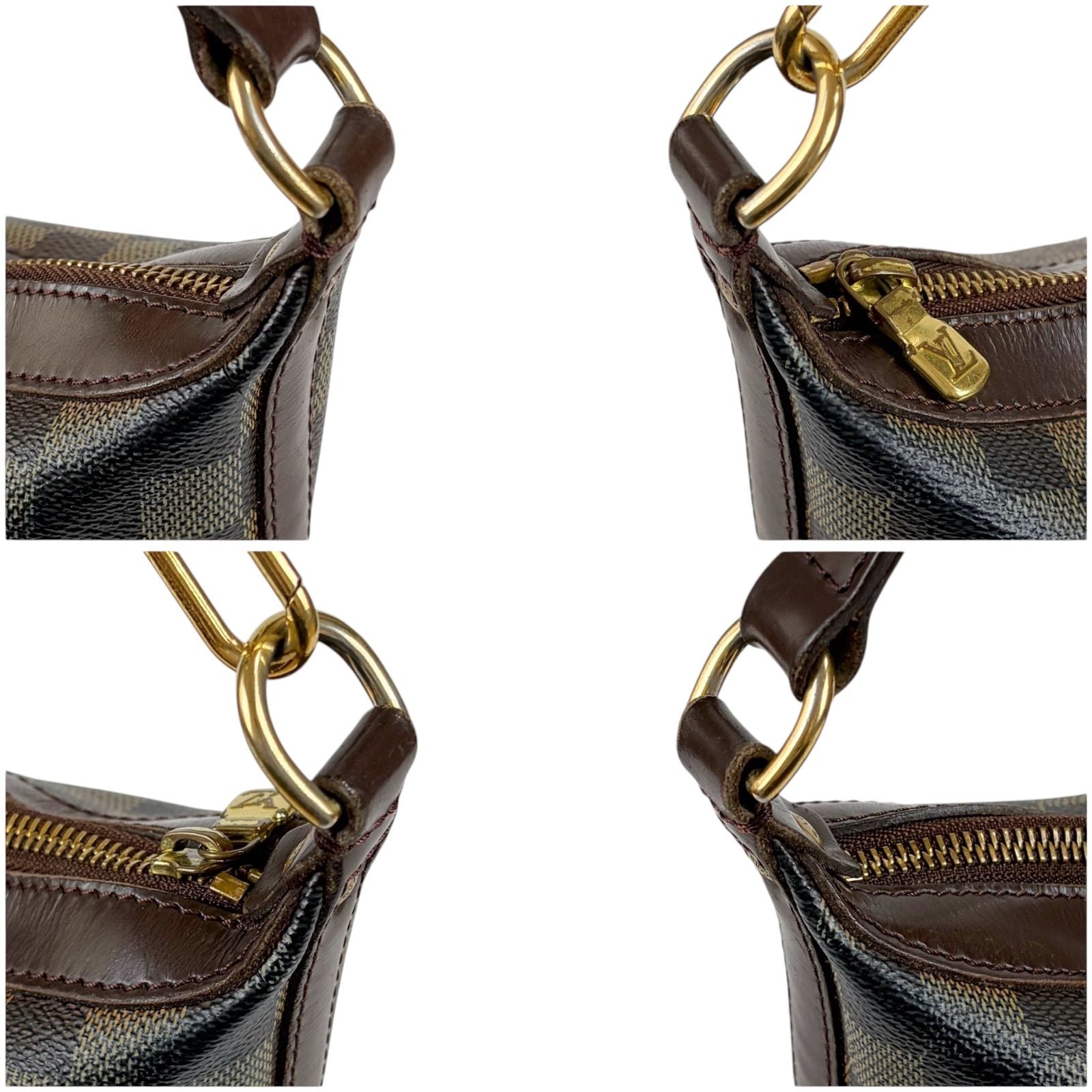 Louis Vuitton Illovo MM Pouch Damier Leather Brown — view 5
