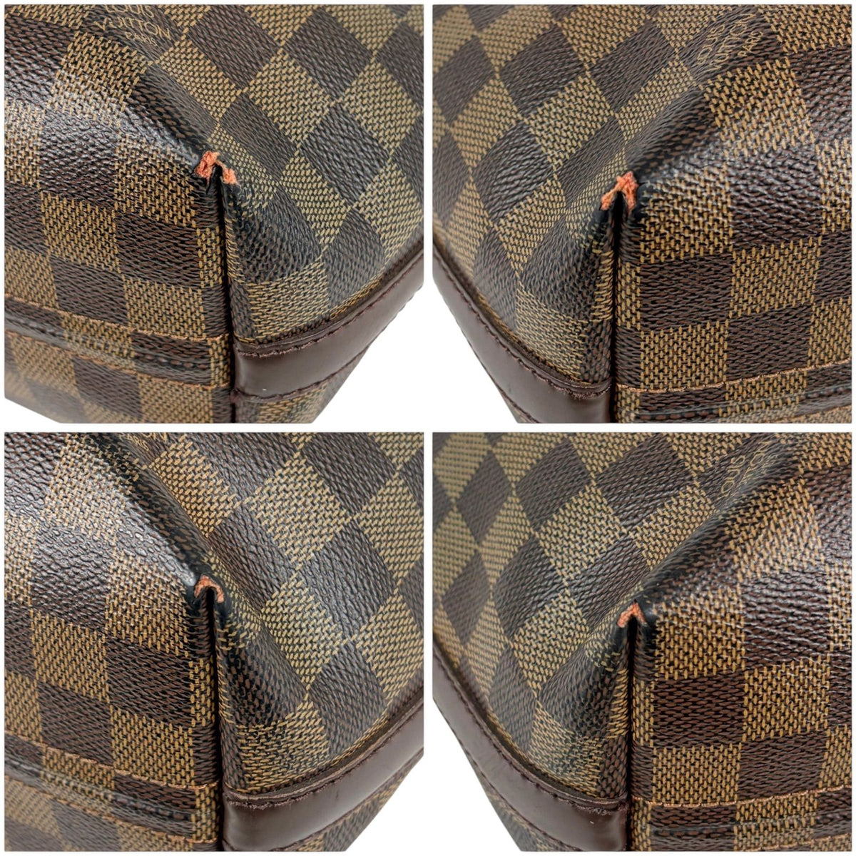Louis Vuitton Illovo MM Pouch Damier Leather Brown — view 6
