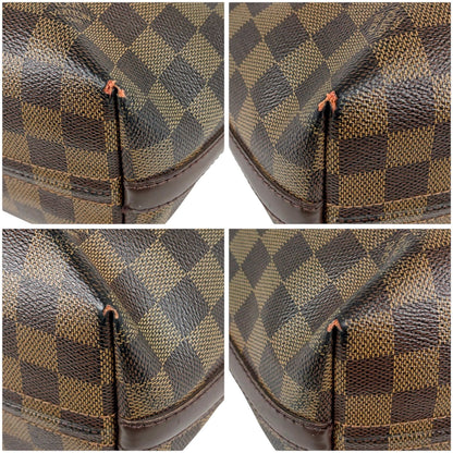 Louis Vuitton Illovo MM Pouch Damier Leather Brown — view 6