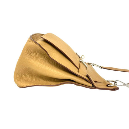 Hermes Jypsiere 34 Taurillon Clemence Leather Shoulder Bag Crossbody Tabac Camel — view 6