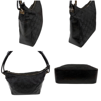 Gucci GG Nylon Canvas Hobo Black — view 3