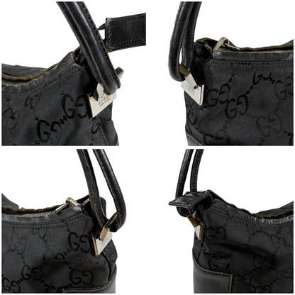 Gucci GG Nylon Canvas Hobo Black — view 5