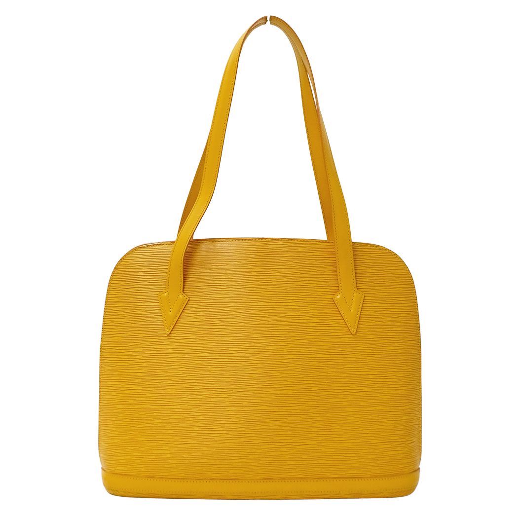 Louis Vuitton Epi Tote Shoulder Bag Lussac Tassili Yellow — view 2