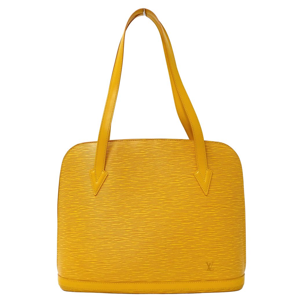Louis Vuitton Epi Tote Shoulder Bag Lussac Tassili Yellow