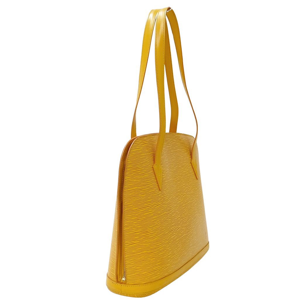 Louis Vuitton Epi Tote Shoulder Bag Lussac Tassili Yellow — view 4