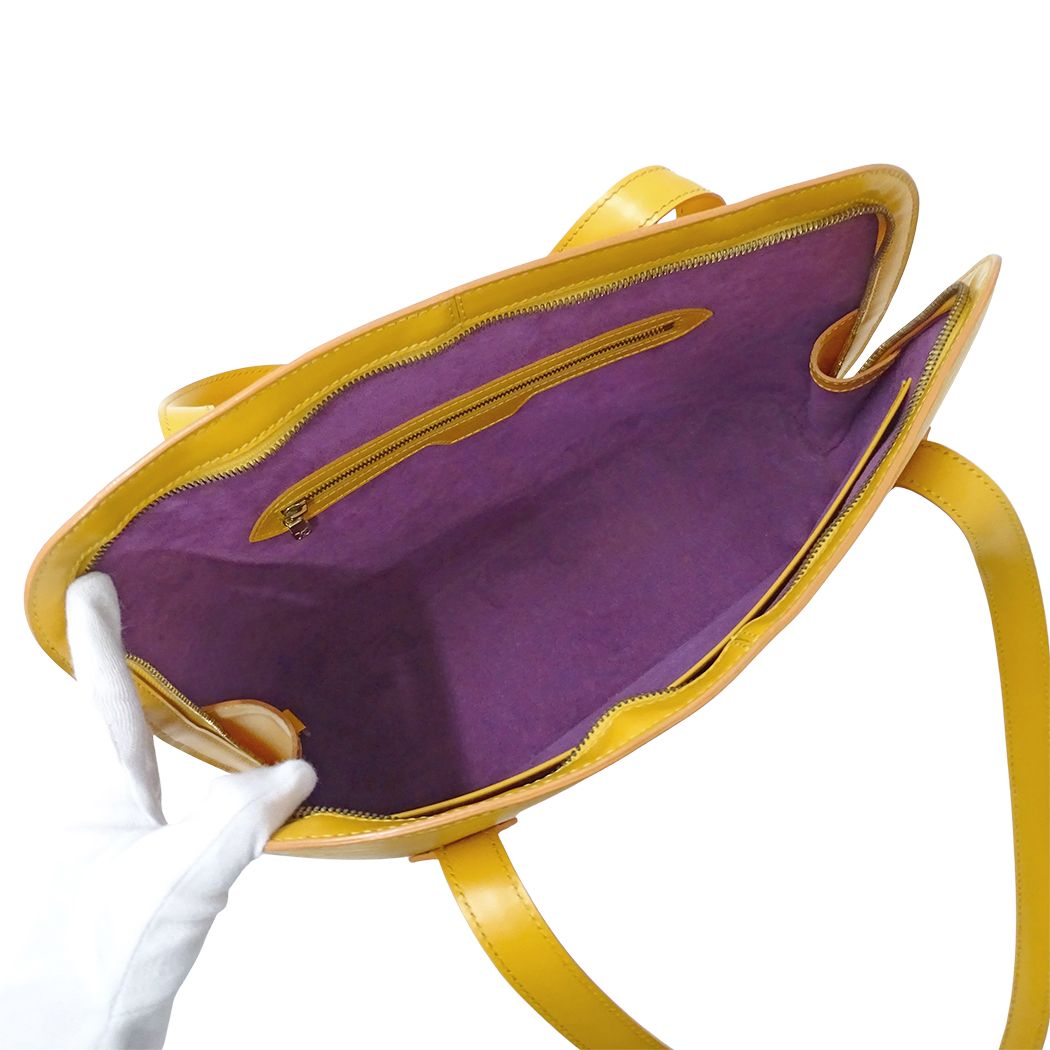 Louis Vuitton Epi Tote Shoulder Bag Lussac Tassili Yellow — view 5