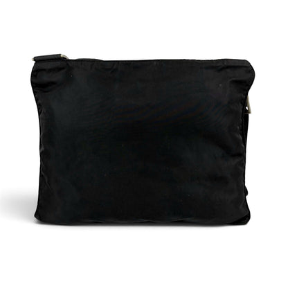 Prada Triangle Logo Cross Tessuto Nylon Black Crossbody — view 3
