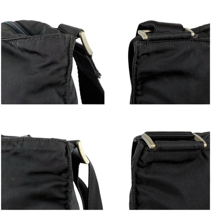 Prada Triangle Logo Cross Tessuto Nylon Black Crossbody — view 4