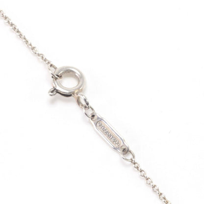 Tiffany & Co Necklace Return to Double Heart Pink Diamond Silver — view 8