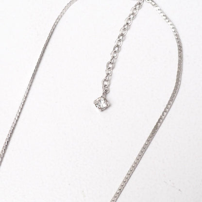Dior Vintage Necklace Stone Embellishment Crystal Pave Herringbone Chain Choker — view 4