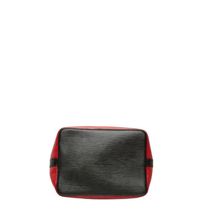 Louis Vuitton Epi Petit Noel Shoulder Bag Drawstring Castilian Red Noir Leather — view 3