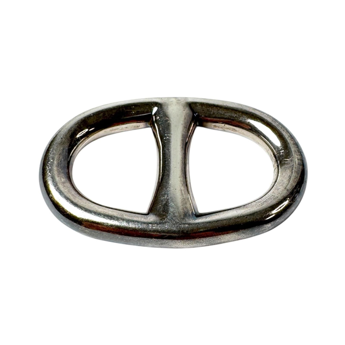 Hermes Chaine D'Ancre Scarf Ring Silver — view 3