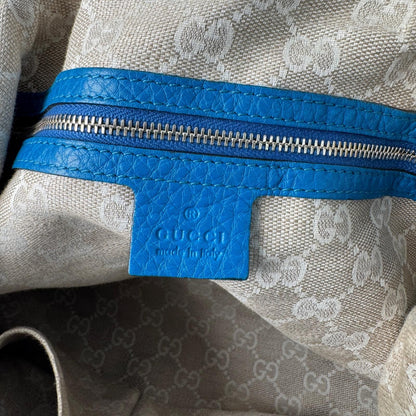 Gucci Bamboo Diana 2-Way Leather Shoulder Bag Blue — view 8