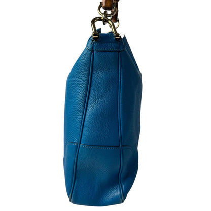 Gucci Bamboo Diana 2-Way Leather Shoulder Bag Blue — view 3