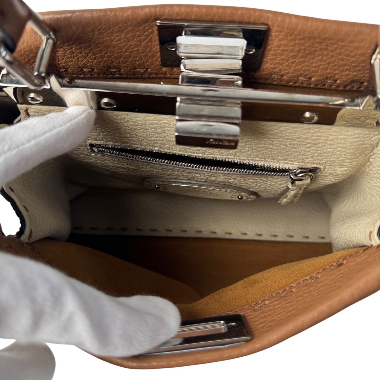Fendi Peekaboo Selleria 2-Way Mini Shoulder Bag — view 7