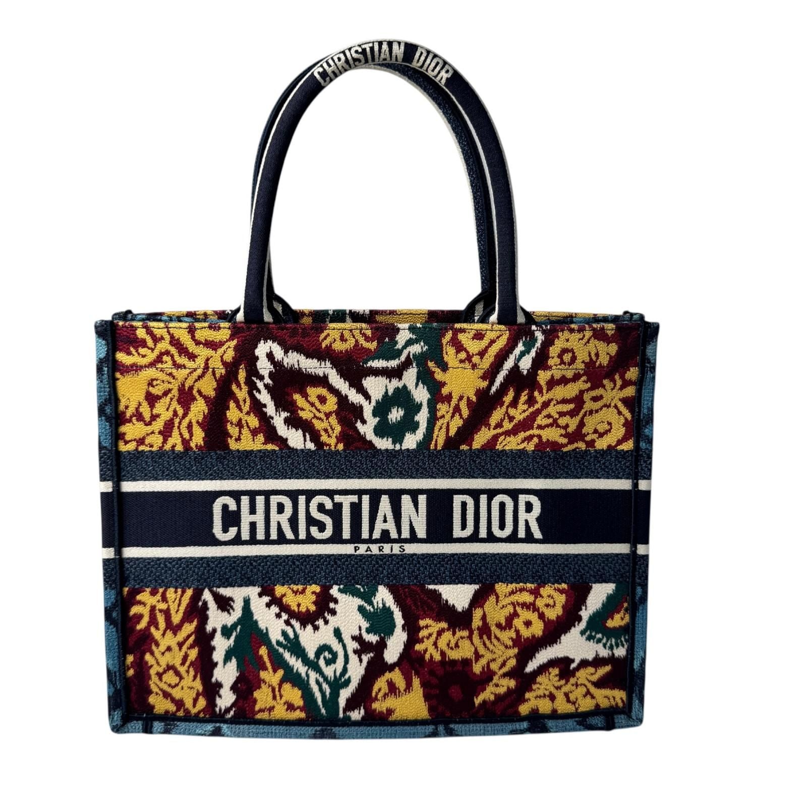 Dior Book Tote Bag Cruise Paisley Embroidery